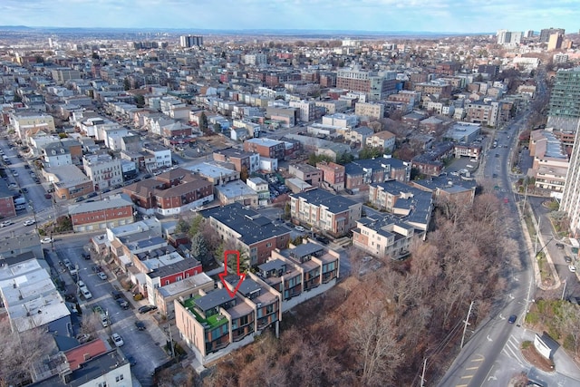 bird's eye view featuring a view of city