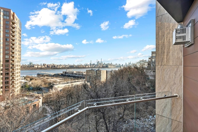 5 Washington Pl Unit 5-05, Cliffside Park, NJ 07010 - balcony with a city view and a water view