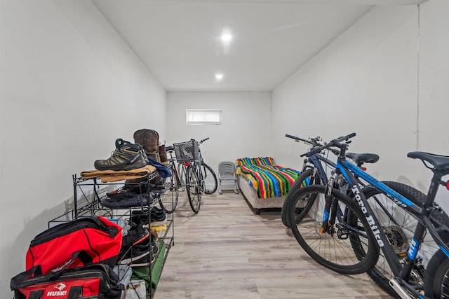70 County Ave, Secaucus, NJ 07094 - exercise room with wood finished floors and recessed lighting