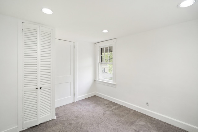 468 Van Buren St, Ridgewood, NJ 07450 - unfurnished bedroom featuring recessed lighting, carpet floors, baseboards, and a closet
