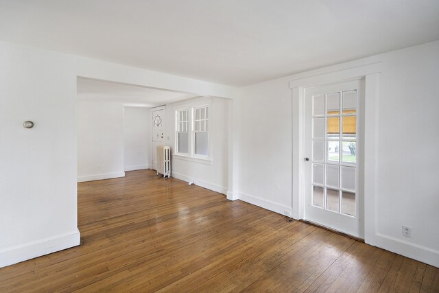468 Van Buren St, Ridgewood, NJ 07450 - spare room featuring radiator, hardwood / wood-style floors, and baseboards