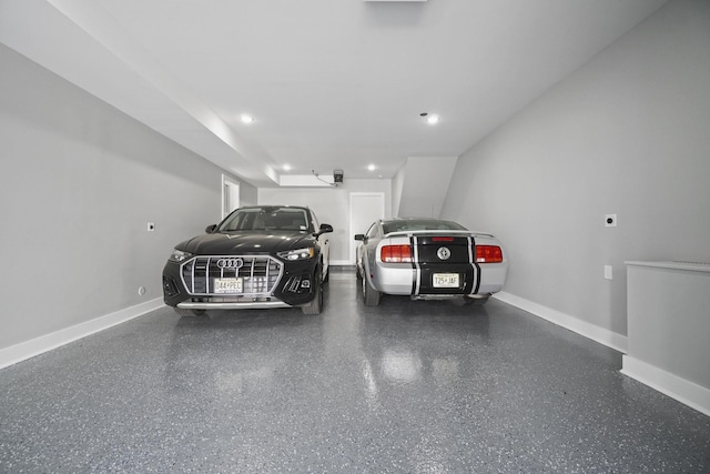 parking garage with baseboards