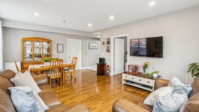 4401 Park Ave Unit 2B, Union City, NJ 07087 - living area with wood finished floors and recessed lighting