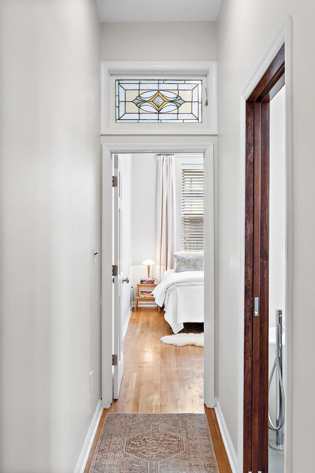 1110 Hudson St Unit 5B, Hoboken, NJ 07030 - corridor featuring wood finished floors and baseboards