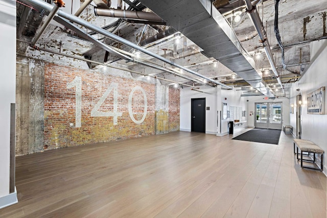 140 Bay St Unit 6G, Jersey City, NJ 07302 - community lobby with brick wall