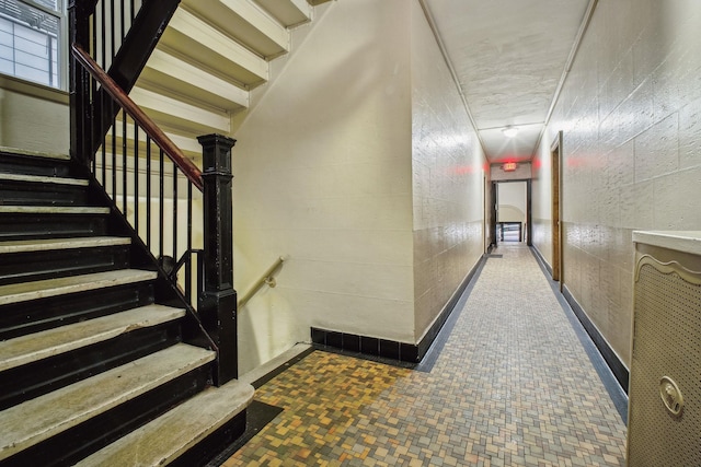 view of stairway