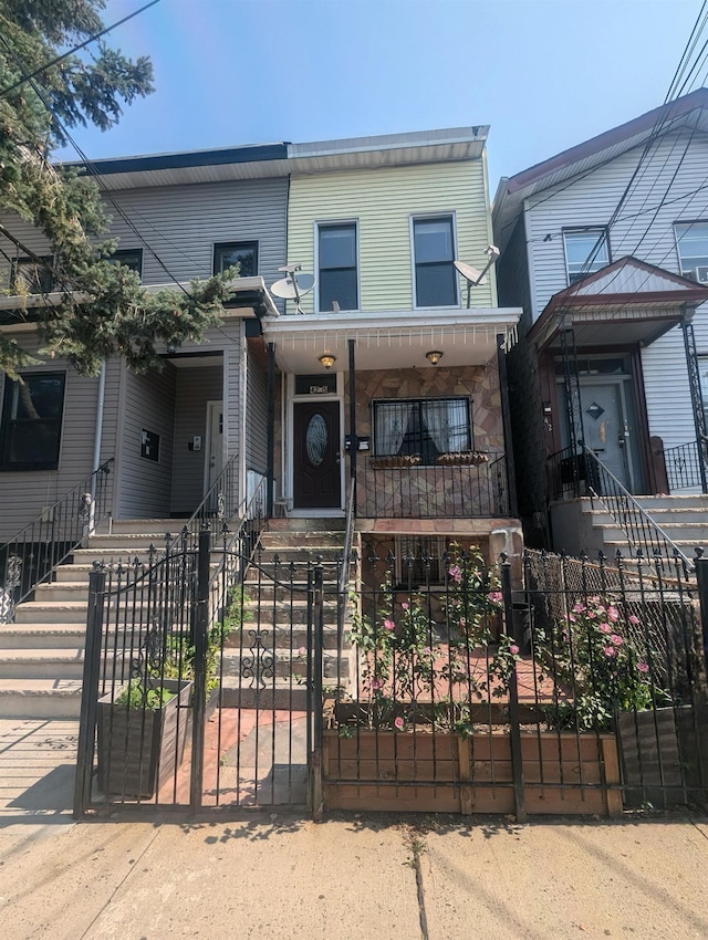 view of front of property with a porch