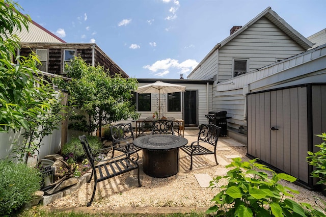 235 Sherman Ave, Jersey City, NJ 07307 - view of patio with grilling area