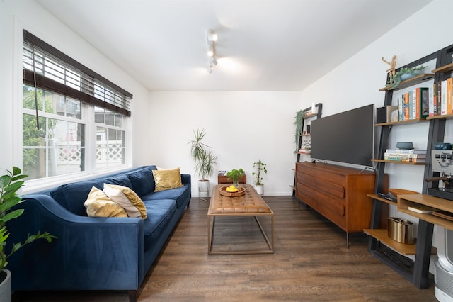 235 Sherman Ave, Jersey City, NJ 07307 - living area with wood finished floors and track lighting