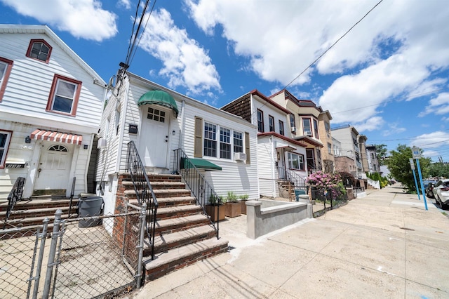 235 Sherman Ave, Jersey City, NJ 07307 - view of front of property with a residential view, a gate, and entry steps