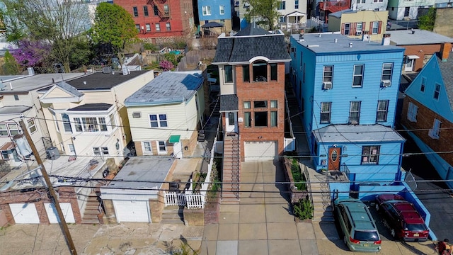 aerial view featuring a residential view
