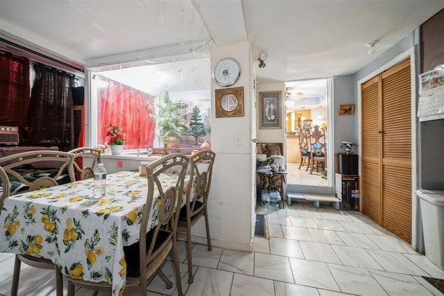 view of dining area