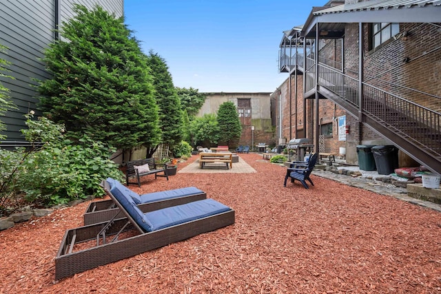 300 Communipaw Ave Unit 11, Jersey City, NJ 07304 - view of yard featuring stairs