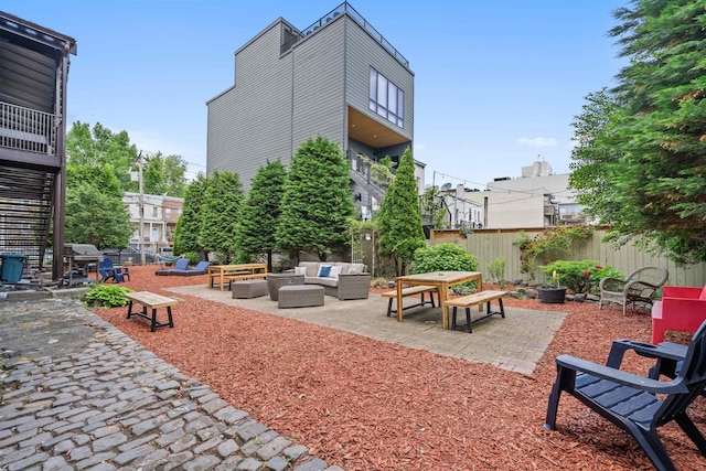 300 Communipaw Ave Unit 11, Jersey City, NJ 07304 - view of patio / terrace with an outdoor hangout area