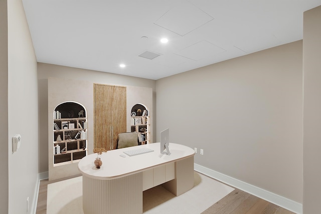 9 Avenue At Port Imperial Unit Ph8, West New York, NJ 07093 - office area with light wood finished floors and recessed lighting