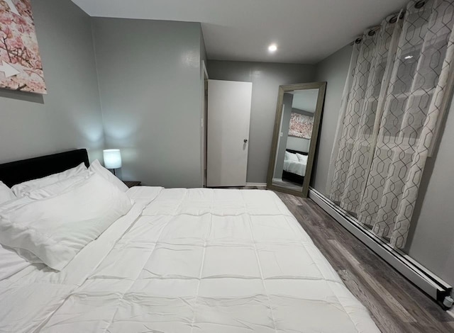 1611 71st St, North Bergen, NJ 07047 - bedroom featuring wood finished floors and recessed lighting