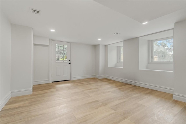 180 Union St, Montclair, NJ 07042 - spare room with light wood finished floors and recessed lighting