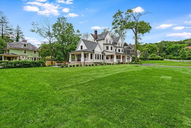180 Union St, Montclair, NJ 07042 - rear view of house with a porch and a yard