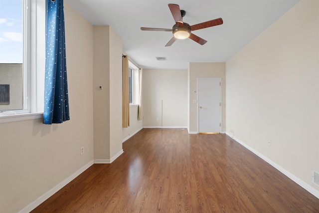 75 Liberty Ave Unit E13, Jersey City, NJ 07306 - unfurnished room featuring wood finished floors and a ceiling fan