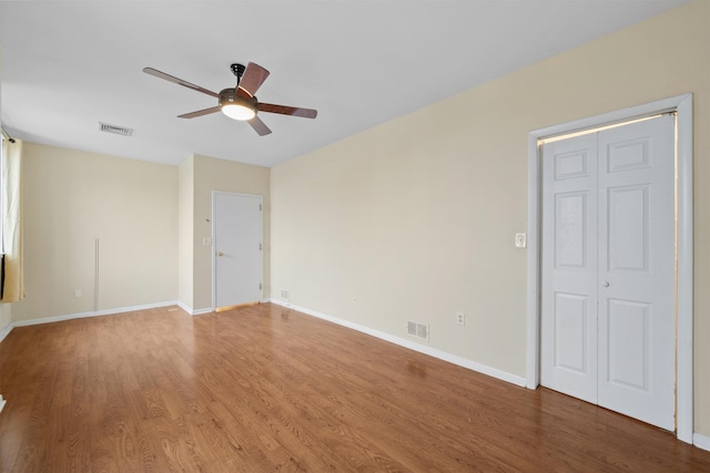 75 Liberty Ave Unit E13, Jersey City, NJ 07306 - spare room with ceiling fan and light wood-style flooring