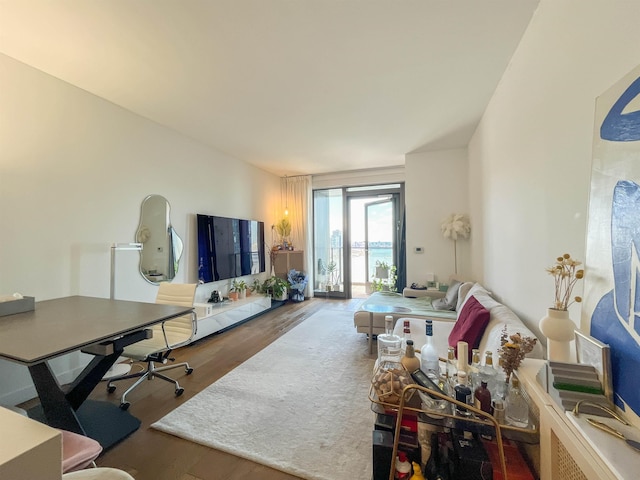 99 Hudson St Unit 2912, Jersey City, NJ 07302 - living room featuring wood finished floors