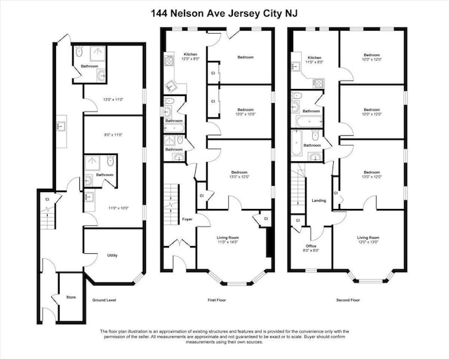 144 Nelson Ave, Jersey City, NJ 07307 - home floor plan