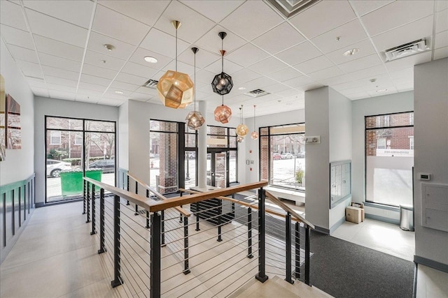 126 Dudley St Unit 315, Jersey City, NJ 07302 - dining space with a paneled ceiling and healthy amount of natural light