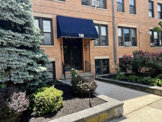 108 Palisade Ave Unit A5, Jersey City, NJ 07306 - entrance to property with french doors and brick siding