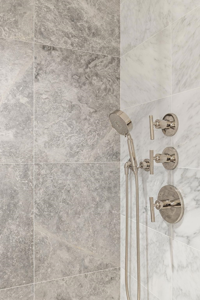 room details with tiled shower