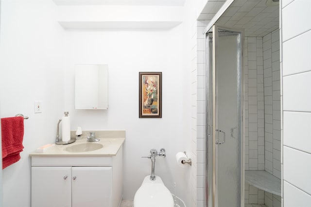166 W 37th St, Bayonne, NJ 07086 - full bath featuring vanity and a shower stall