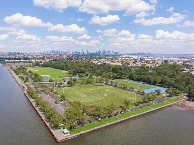 166 W 37th St, Bayonne, NJ 07086 - bird's eye view of city skyline and a large body of water