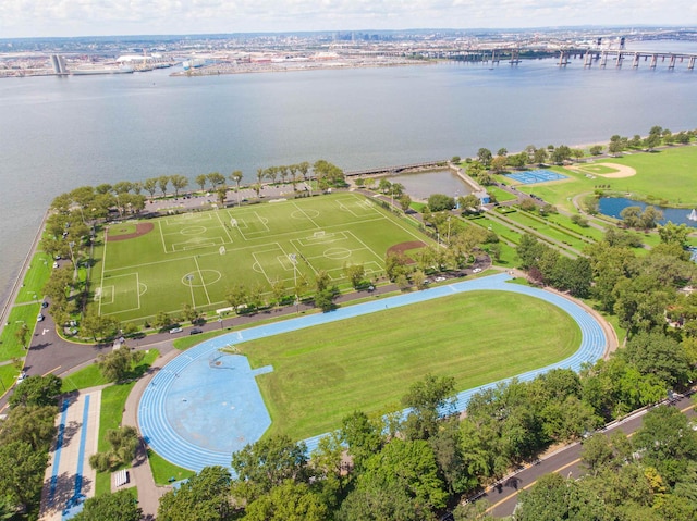 166 W 37th St, Bayonne, NJ 07086 - aerial view of a large body of water and a notable bridge