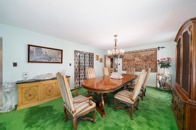 166 W 37th St, Bayonne, NJ 07086 - dining space featuring light carpet and a chandelier