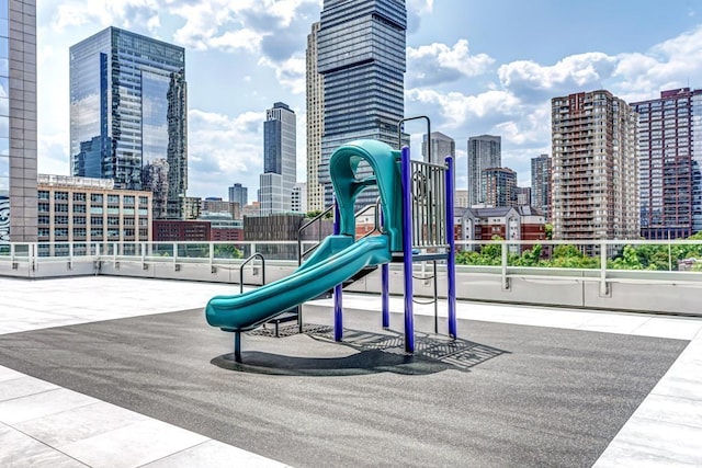 2 2nd St Unit 3805-1, Jersey City, NJ 07302 - community playground featuring a view of skyline