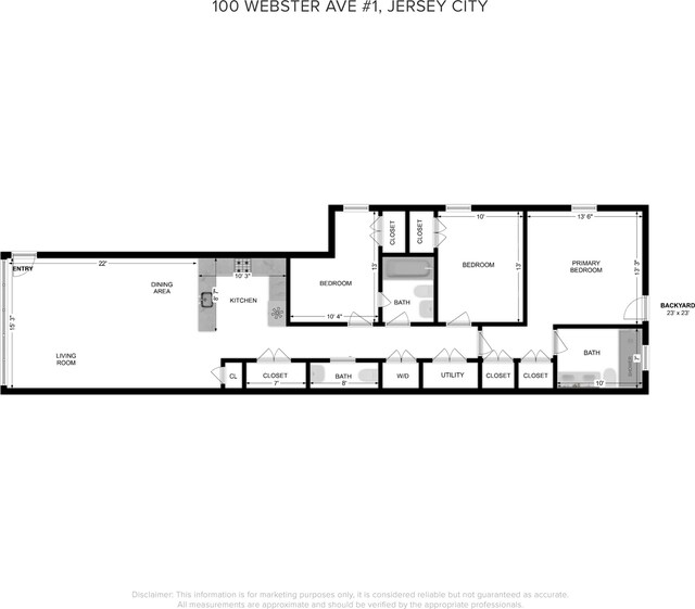 100 Webster Ave Unit 1, Jersey City, NJ 07307