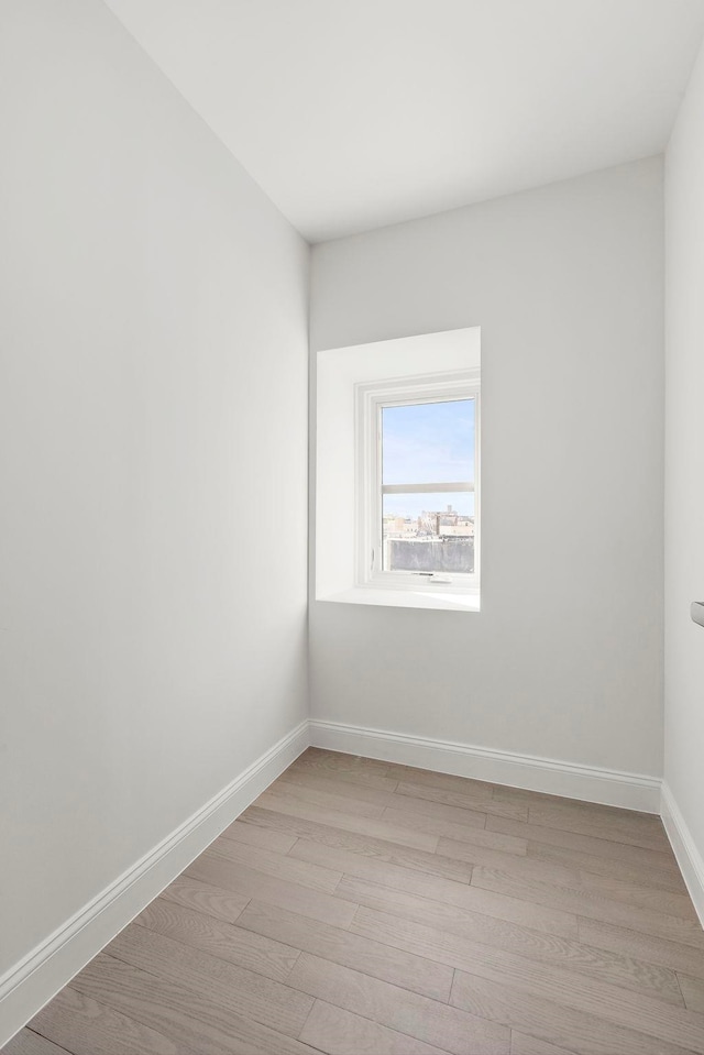 133 Clifton Pl Unit 2, Jersey City, NJ 07304 - empty room with light wood finished floors and baseboards