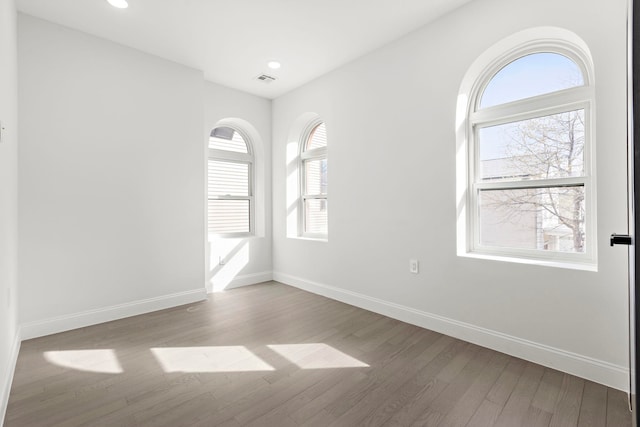 133 Clifton Pl Unit 2, Jersey City, NJ 07304 - unfurnished room featuring wood finished floors and recessed lighting
