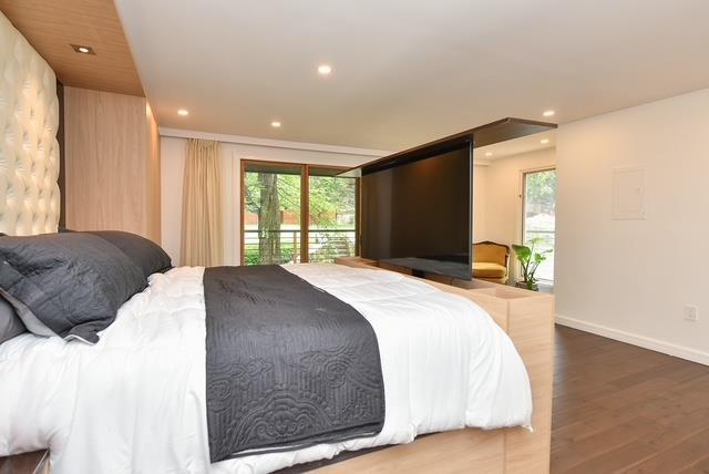 203 Stanhope Rd, Sparta, NJ 07871 - bedroom with wood finished floors, access to outside, recessed lighting, and electric panel