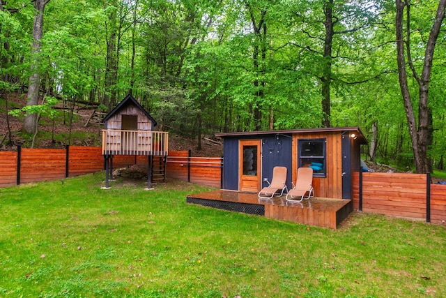 203 Stanhope Rd, Sparta, NJ 07871 - view of outbuilding featuring a fenced backyard