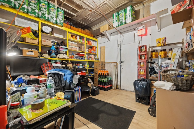 view of storage room