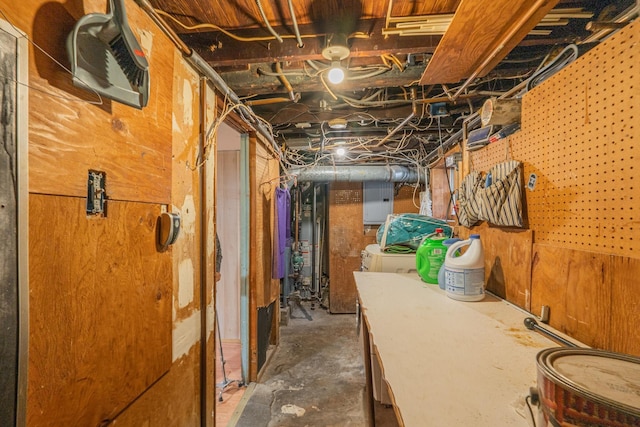 509 81st St, North Bergen, NJ 07047 - unfinished basement with electric panel