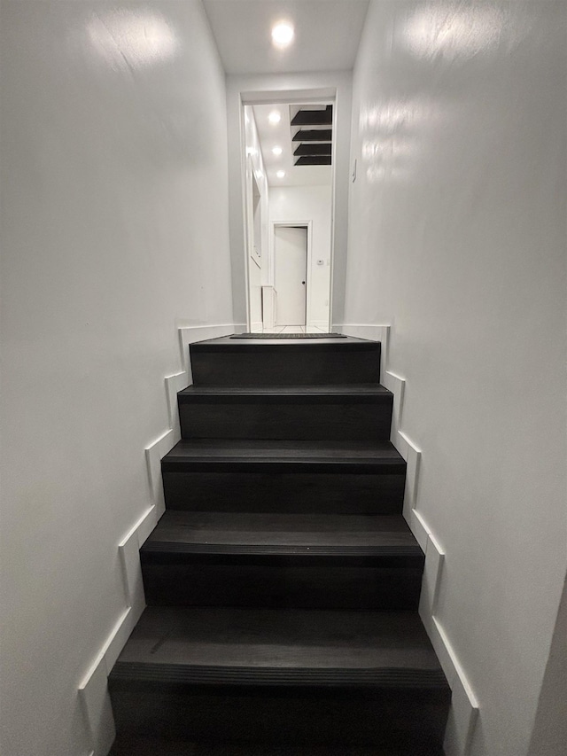 view of stairs