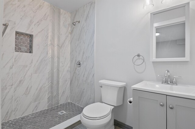 95 Claremont Ave, Jersey City, NJ 07304 - bathroom with vanity and tiled shower