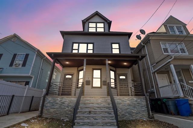 95 Claremont Ave, Jersey City, NJ 07304 - traditional style home featuring covered porch