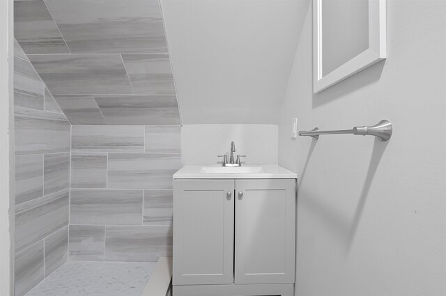 95 Claremont Ave, Jersey City, NJ 07304 - full bath featuring vanity and tiled shower