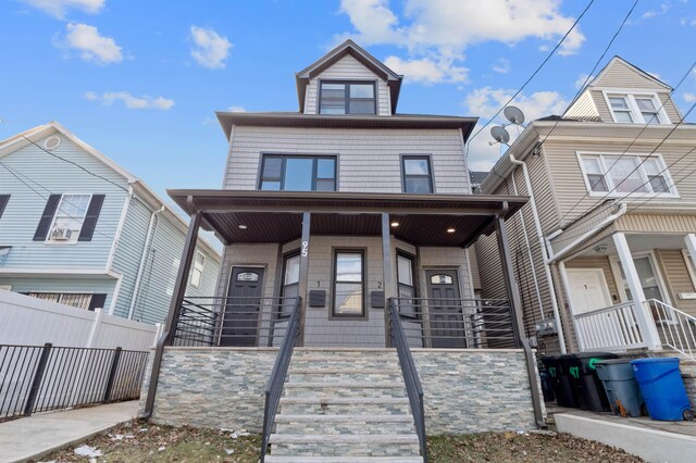 95 Claremont Ave, Jersey City, NJ 07304 - view of front of property featuring a porch