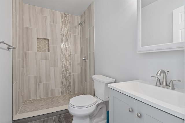 95 Claremont Ave, Jersey City, NJ 07304 - bathroom featuring vanity and tiled shower