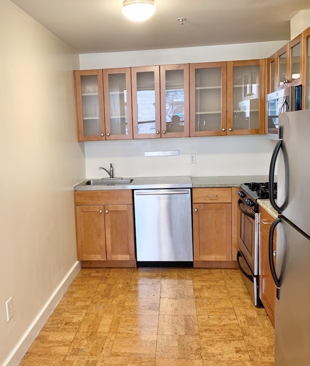 kitchen featuring sink and stainless steel appliances