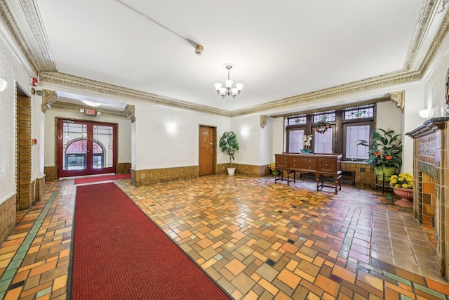 340 Fairmount Ave Apt 209, Jersey City, NJ 07306 - building lobby featuring ornamental molding
