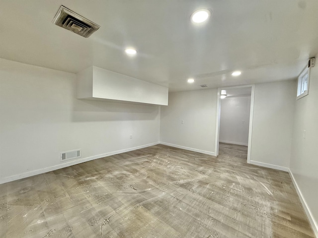 201 Livingston Ave, New Brunswick, NJ 08901 - below grade area with recessed lighting and baseboards